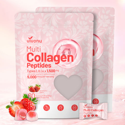 Multi Collagen Peptides Gummies for Women