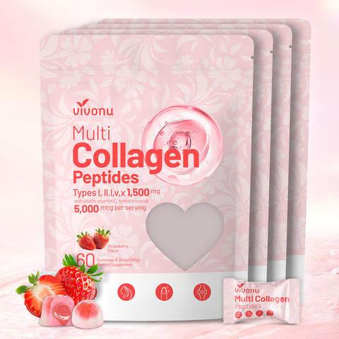 Multi Collagen Peptides Gummies for Women
