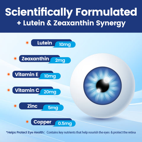 120pcs Lutein Eye Vitamins Supplement for Macular Health and Dry Eye