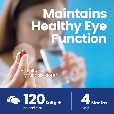 120pcs Lutein Eye Vitamins Supplement for Macular Health and Dry Eye