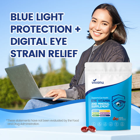 120pcs Lutein Eye Vitamins Supplement for Macular Health and Dry Eye