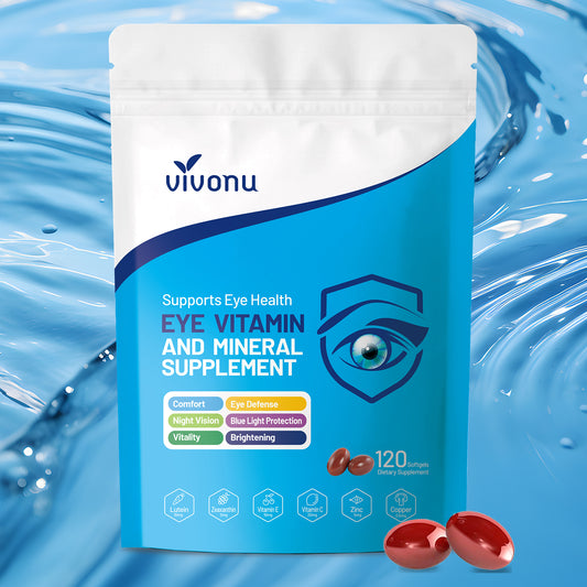 120pcs Lutein Eye Vitamins Supplement for Macular Health and Dry Eye