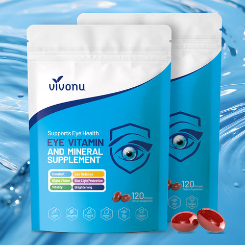 120pcs Lutein Eye Vitamins Supplement for Macular Health and Dry Eye