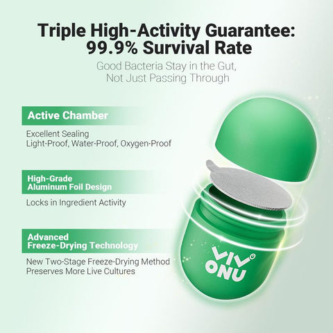 Green Bottle Probiotics - VivoNu Nutrition