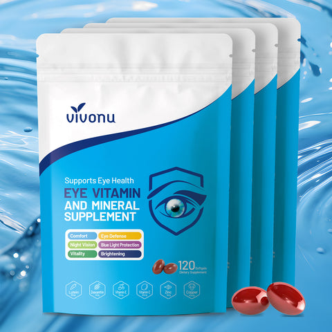 120pcs Lutein Eye Vitamins Supplement for Macular Health and Dry Eye