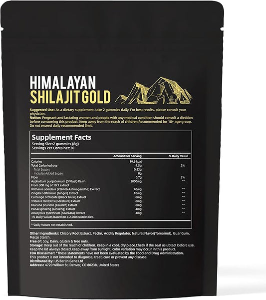 Pure Himalayan Shilajit Gummies - VivoNu Nutrition