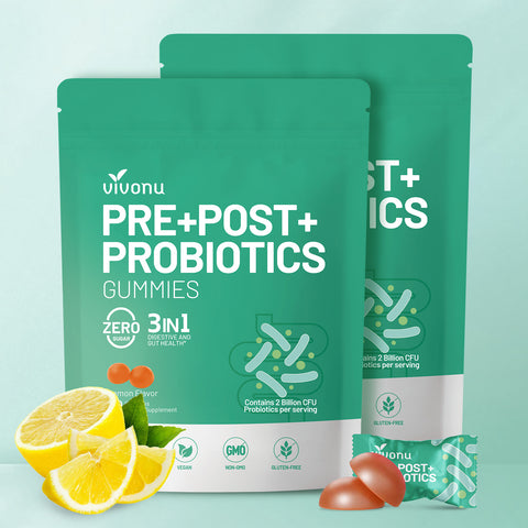 Probiotics for Digestive Health Gummies, 3 in 1 Intestinal Digestion, Contains 2 Billion CFU Probiotic, Zinc, Magnesium and Vitamin D3, Men's Probiotics for Women, Zero Sugar Non GMO 60 Gummy