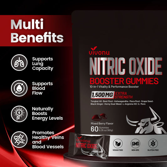 Nitric Oxide Booster Supplement with L Arginine and L Citrulline Essential Amino Acids and Ginseng Root,