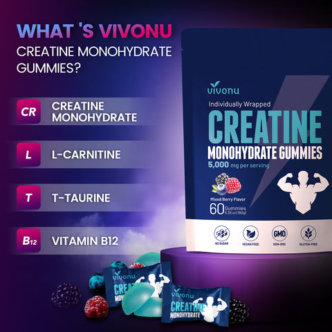 Creatine Gummies - 5000mg Creatine Monohydrate Per Serving