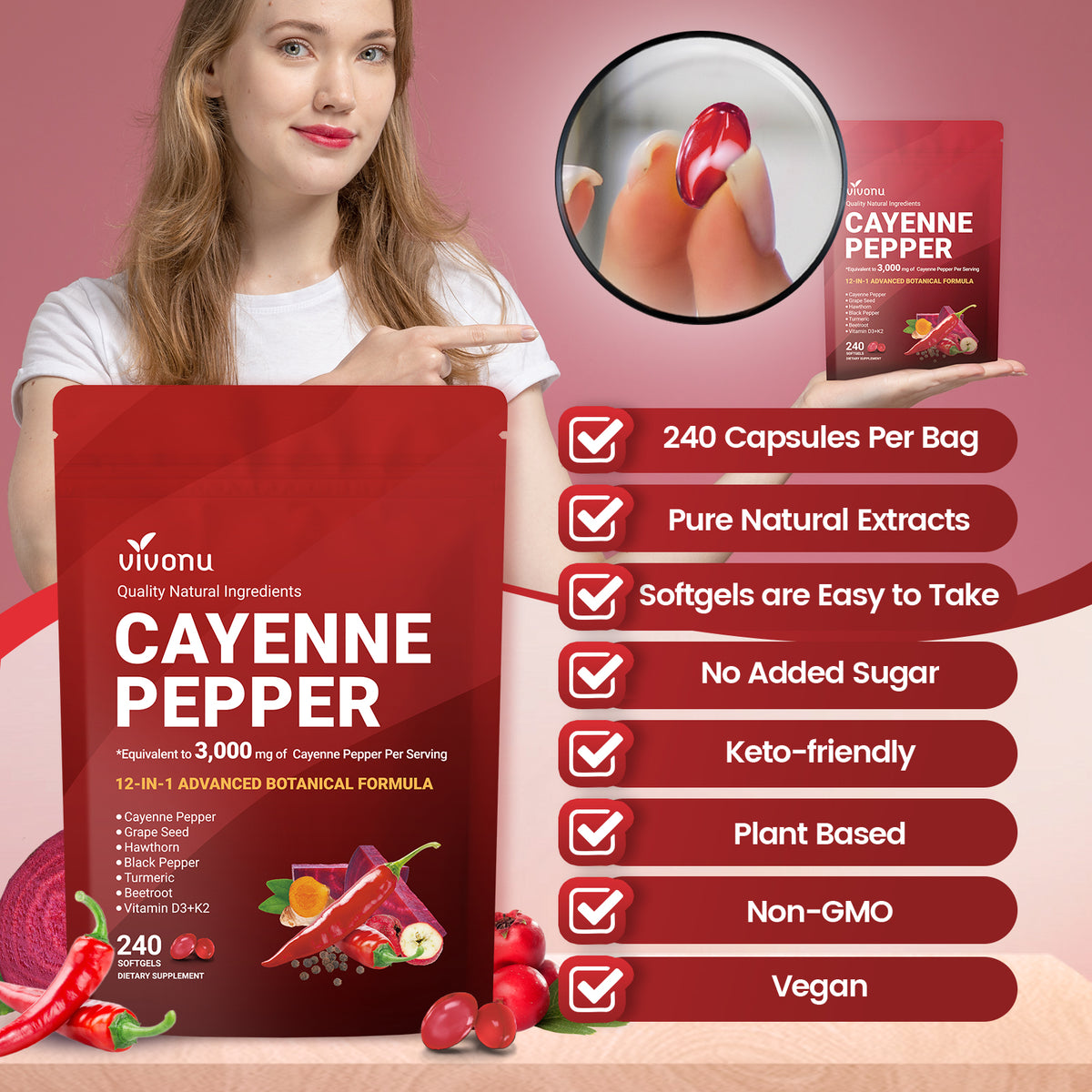 Cayenne Pepper Supplement for Enhanced Metabolism and Health Benefits ...