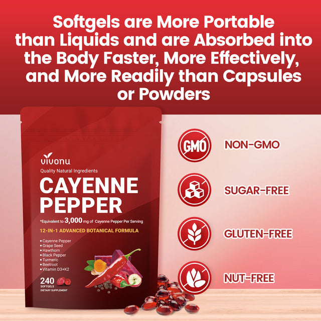 Cayenne Pepper Supplement for Enhanced Metabolism and Health Benefits ...
