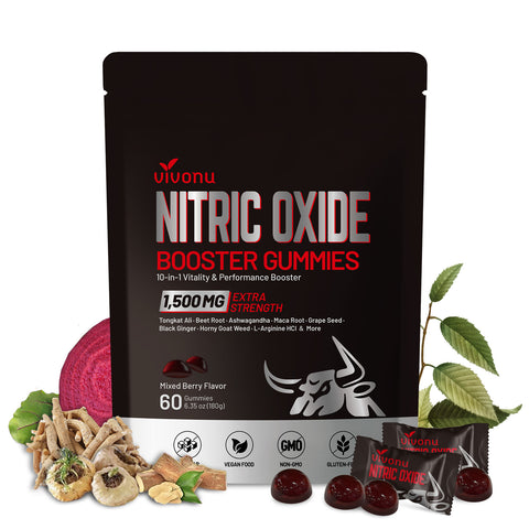 Nitric Oxide Booster Supplement with L Arginine and L Citrulline Essential Amino Acids and Ginseng Root,