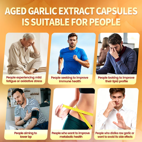 VivoNu Aged Garlic Extract Capsules, 10500mg Odorless Garlic Supplements with Magnesium,