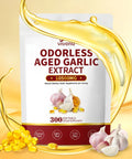 VivoNu odorless aged garlic extract 10500mg 300 softgels supplement pouch