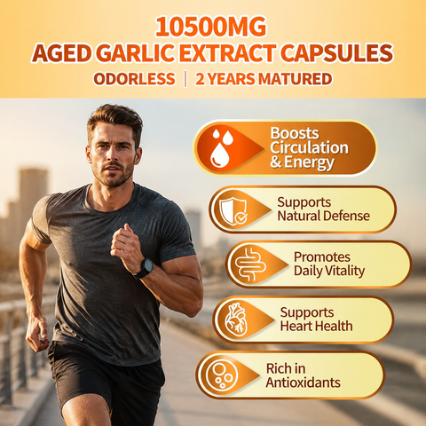 VivoNu Odorless Aged Garlic Extract 10,500mg with Magnesium
