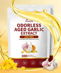 VivoNu odorless aged garlic extract 10500mg 300 softgels 2 pack bundle