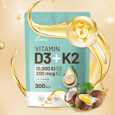 Vitamin D3 and K2 Supplements for Optimal Health Support