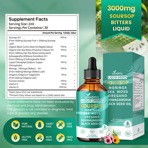 Soursop Graviola Leaf Extract Liquid