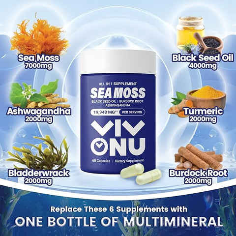 Sea Moss Black Seed Oil - VivoNu  Nutrition