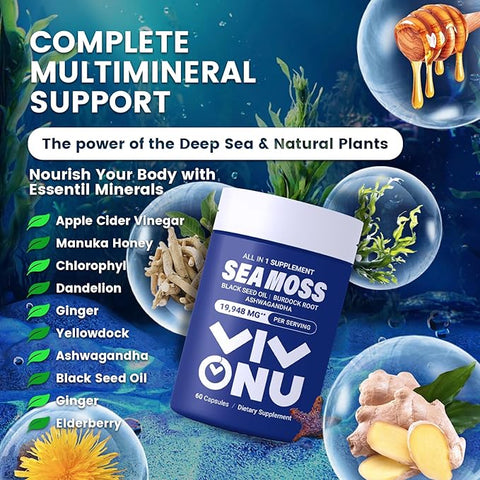 Sea Moss Black Seed Oil - VivoNu  Nutrition