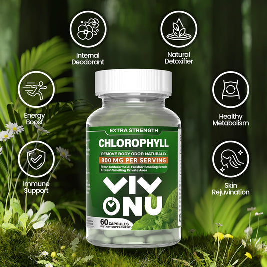 Chlorophyll Capsules 800 mg - Natural