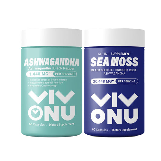 Ashwagandha Vegan Capsules is from Ashwagandha Powder & Root Extract KSM-66 Sea Moss Black Seed Oil - VivoNu  Nutrition