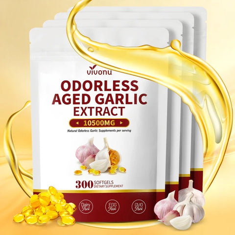 VivoNu Odorless Aged Garlic Extract 10,500mg with Magnesium